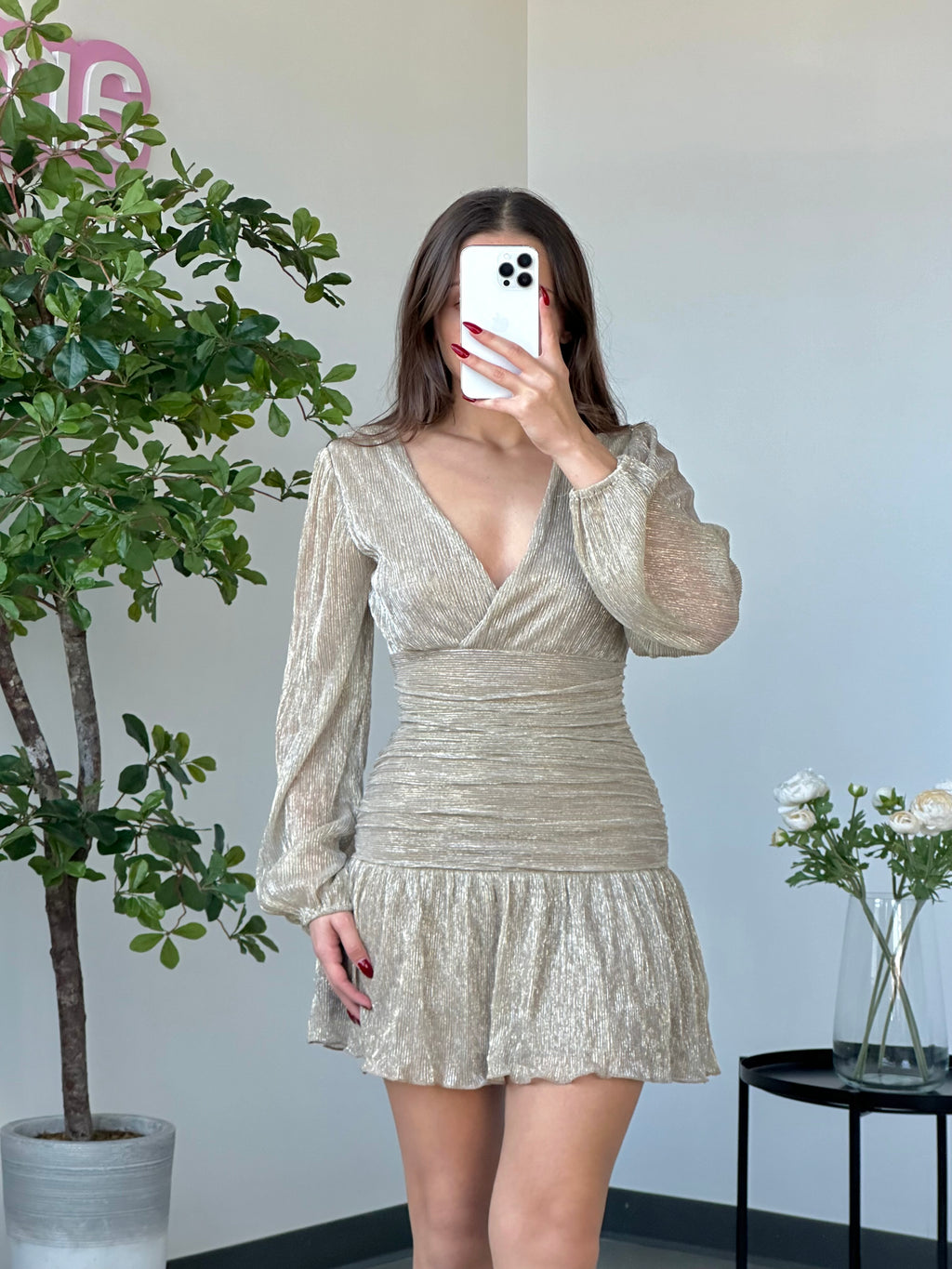 Golden Girly Dress