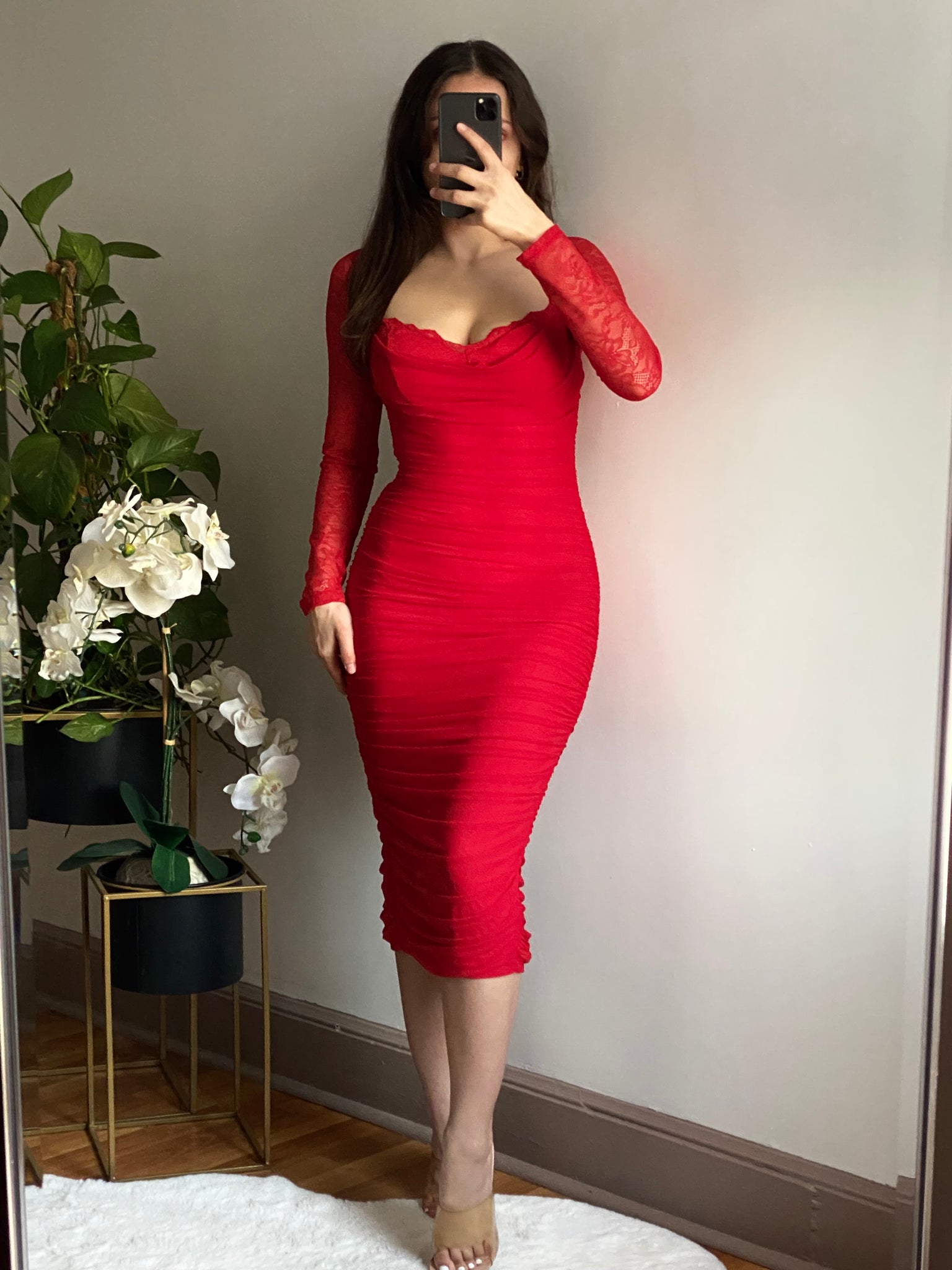 Red Lipstick Dress (Red)