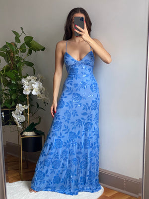 Roses Dress (Blue)