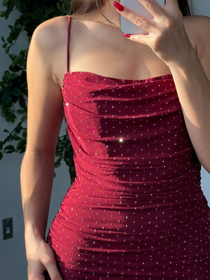 Lovely Night Dress (Burgundy)