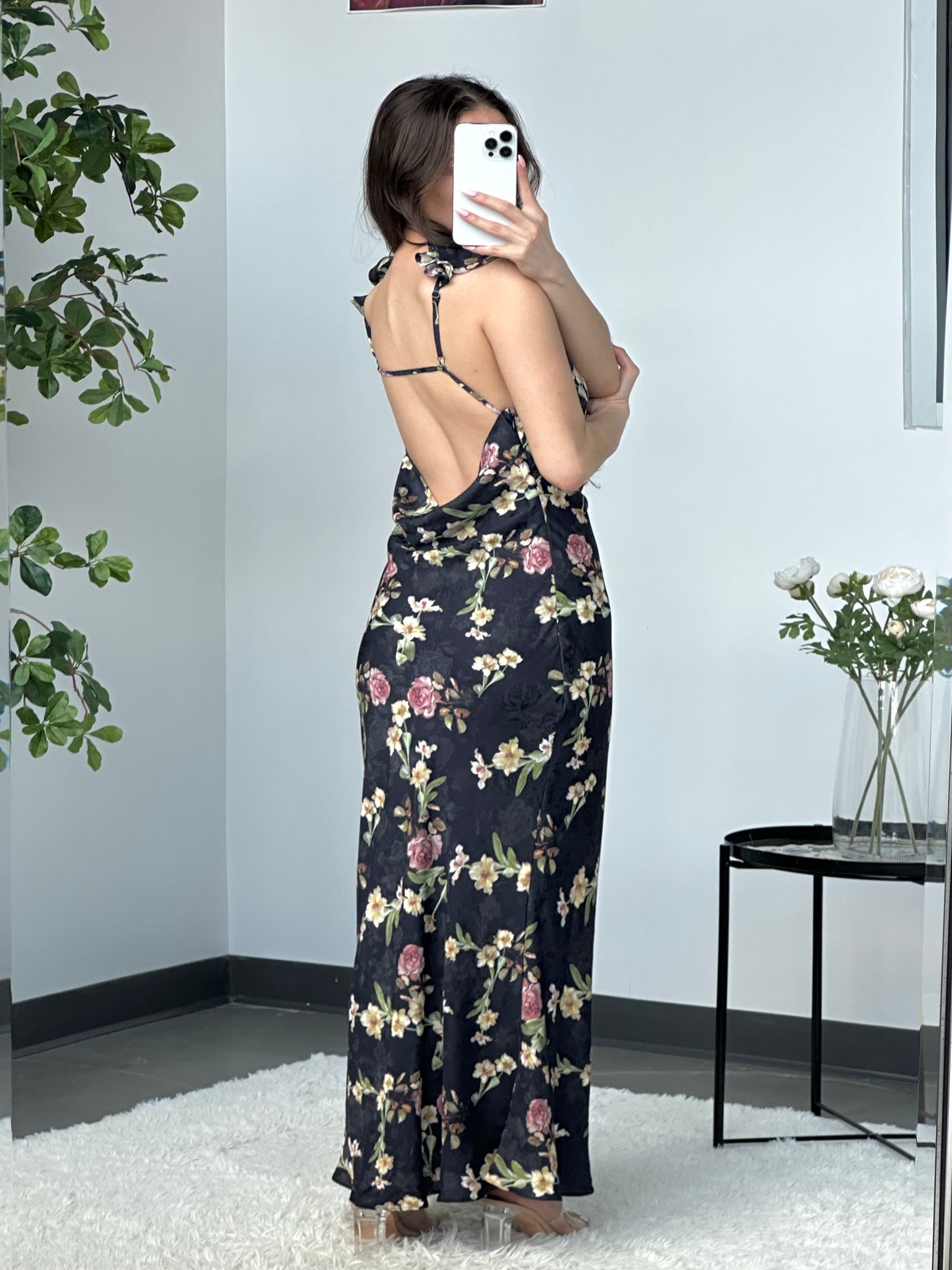 Peony Dress (black)