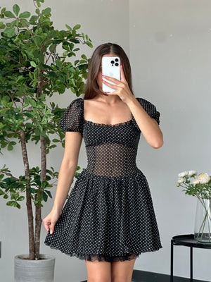 Dotty Dress (Black)