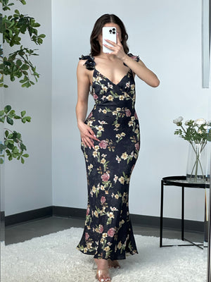Peony Dress (black)