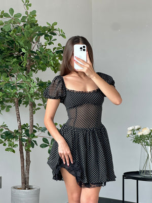 Dotty Dress (Black)