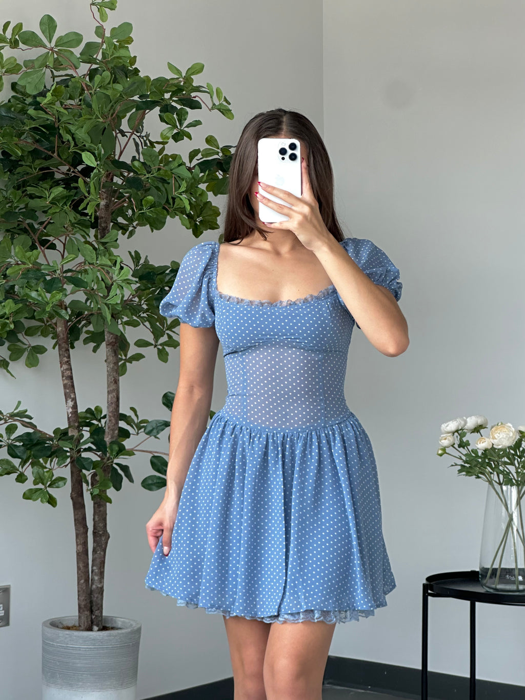 Dotty Dress (Blue)