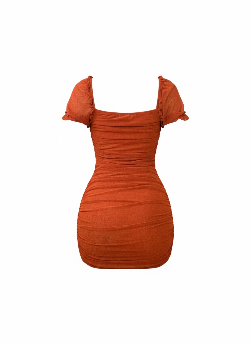 Hello Cutie Dress (Rust)