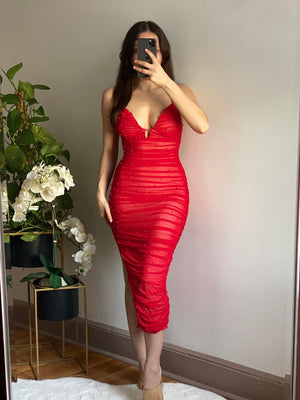 Kept Secret Dress (Red)