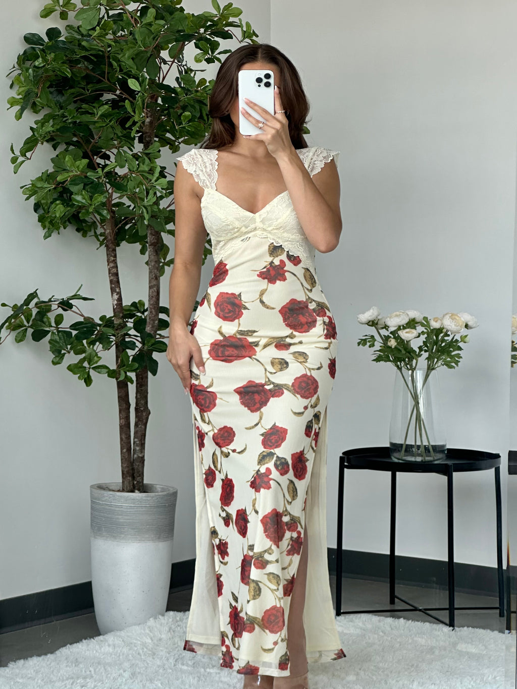 Red Thorn Dress (White)