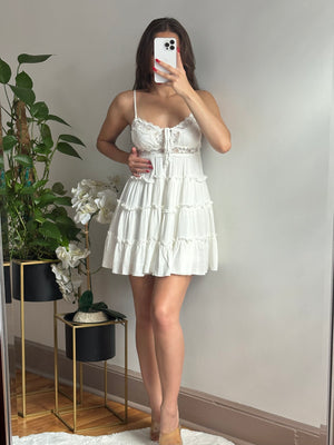 Pretty Lace Dress (WHITE)