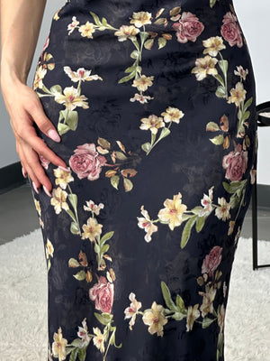 Peony Dress (black)
