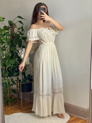 Santorini Dress (Cream)