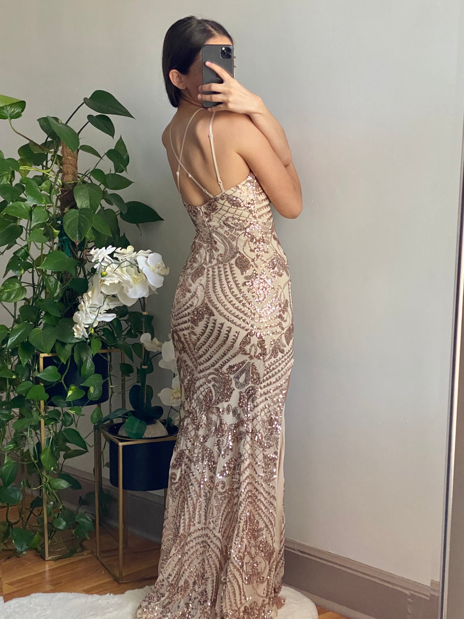Stunner Dress (Champagne)