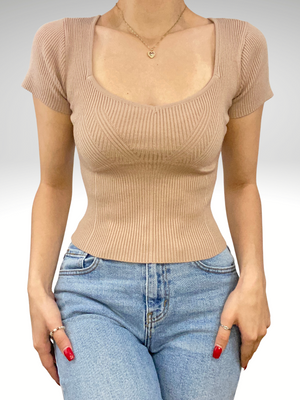 Holly Top (Taupe)