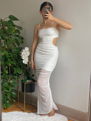 Bring The Drama Dress (White)