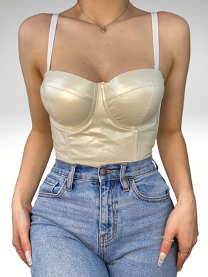 Step Up Bustier (White)