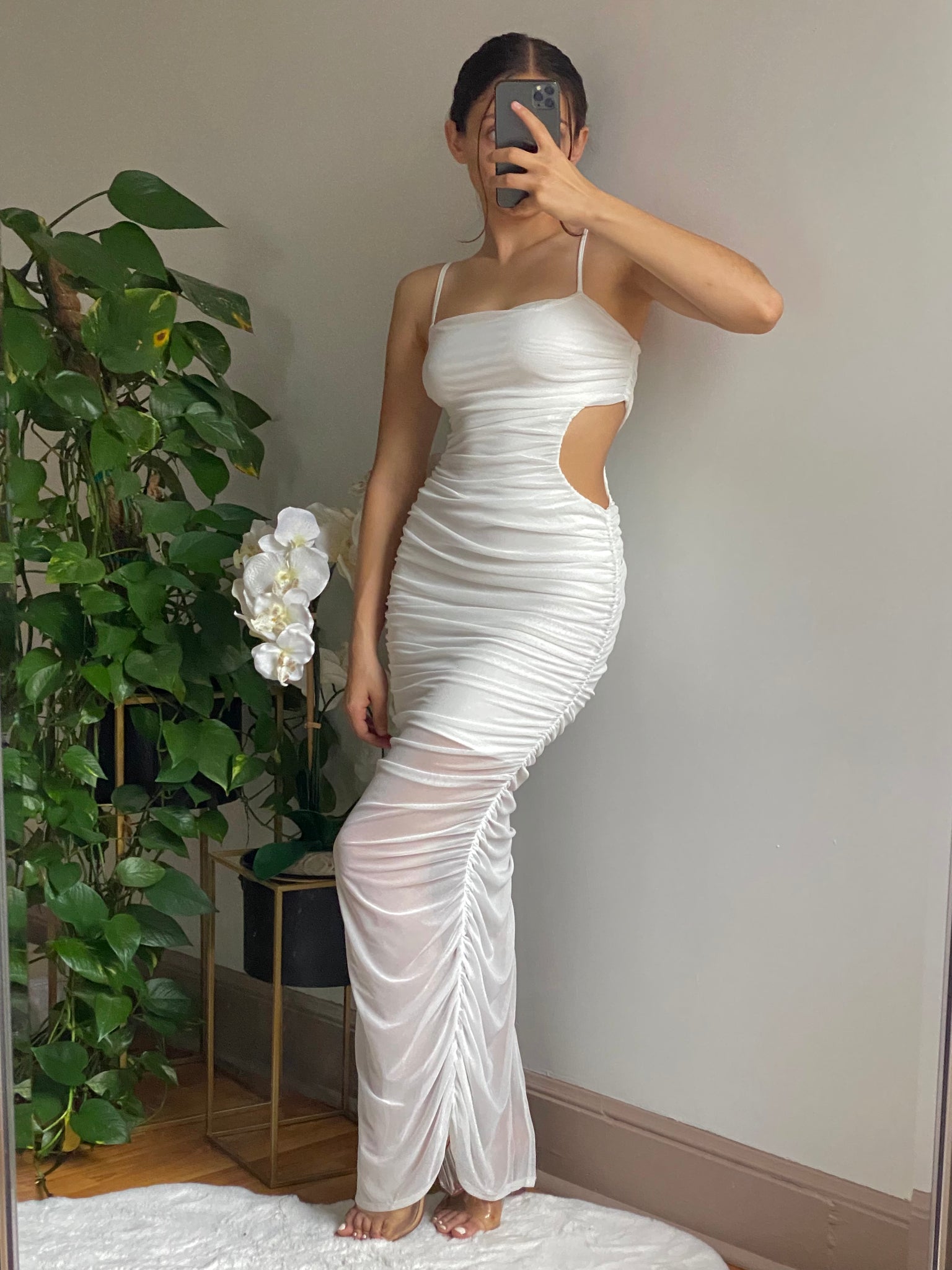 Bring The Drama Dress (White)