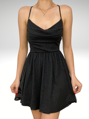 Sparkle City Dress (Black)